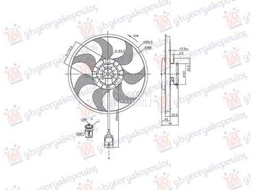 VENTILATOR (MOTORELISA) za Opel Zafira od 2005. do 2012. god.