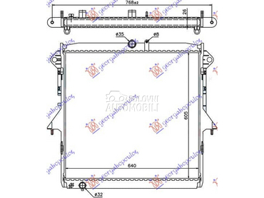 HLADNJAK MOTORA 2.5 BENZIN za Ford Ranger od 2015. do 2019. god.