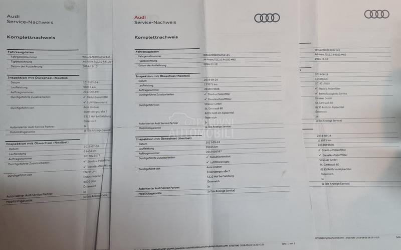 Audi A4 Org. Km Vel. ser.