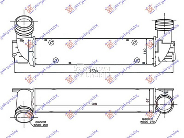 HLADNJAK INTERKULERA 3.0... za BMW Serija 3 od 2005. do 2008. god.