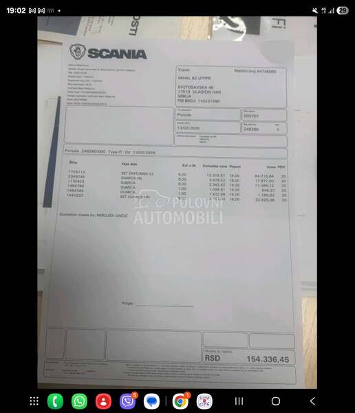 Scania R420 tandem komplet