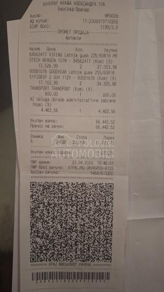 Viking 235/60 R18 Letnja