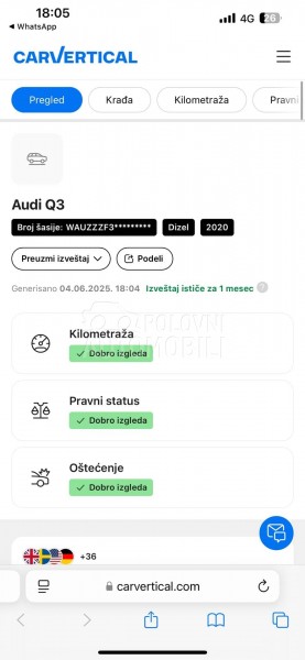 Audi Q3 35TDI LED KEYLES KAM