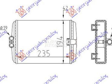 GREJAC KABINE za Mercedes Benz E Klasa od 1999. do 2002. god.