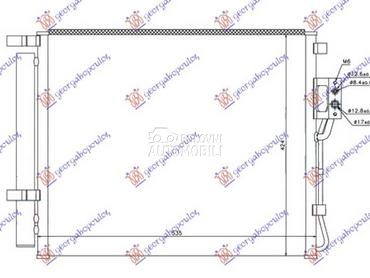 HLADNJAK KLIME za Hyundai Santa Fe od 2009. do 2012. god.