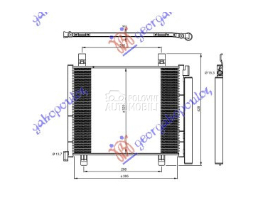 HLADNJAK KLIME 1.0i 12V za Volkswagen up! od 2012. do 2016. god.