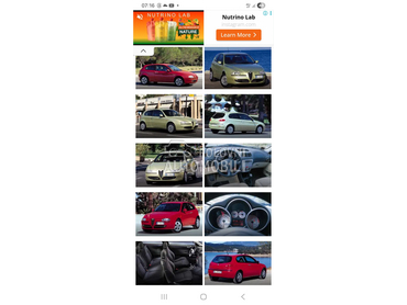 Enterijer za Alfa Romeo 147 od 2000. do 2006. god.