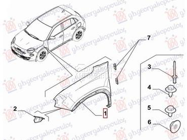 BLATOBRAN Desno za Fiat 600 za 2023. god.