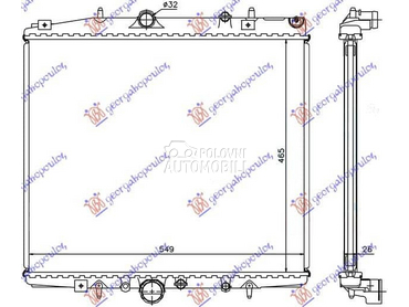 HLADNJAK MOTORA 2.0i... za Lancia Phedra od 2002. do 2010. god.