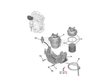 Nosac filtera goriva 2.0hdi za Peugeot 308, Expert, 3008 ... od 2018. do 2025. god.