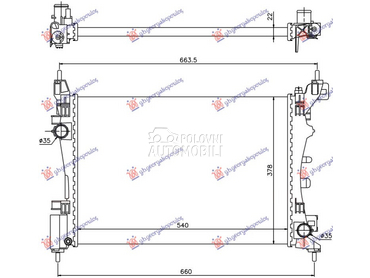 HLADNJAK MOTORA ZA SVE MODE... za Fiat Grande Punto, Punto od 2005. do 2012. god.
