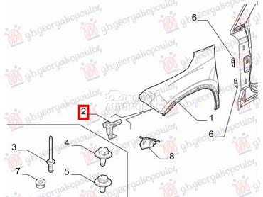 NOSAC BLATOBRANA GORNJI MET... za Alfa Romeo Ostalo od 2024. do 2026. god.