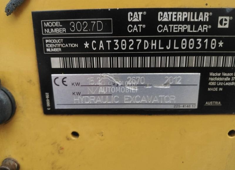 CAT 302.7 ROTOTILT