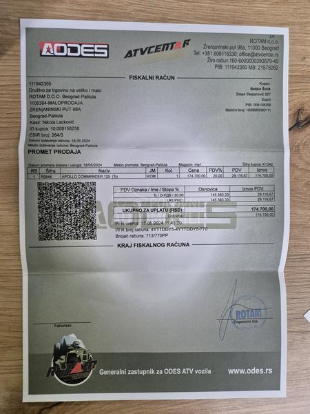 Apollo Commander 125