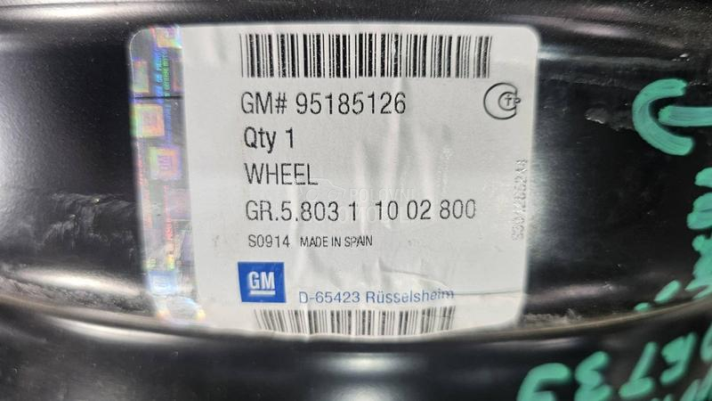 Čelične felne  15" 4 x 100