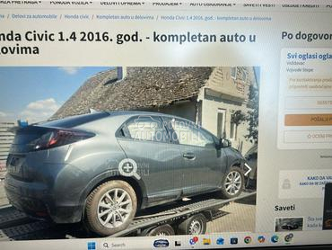 Motor 1.4 za Honda Civic od 2012. do 2016. god.