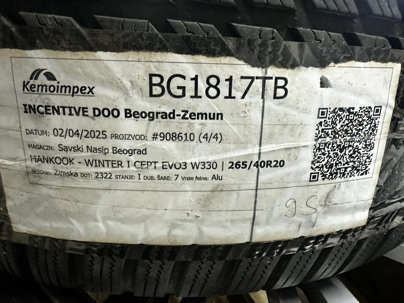 Hankook 265/40 R20 Zimska