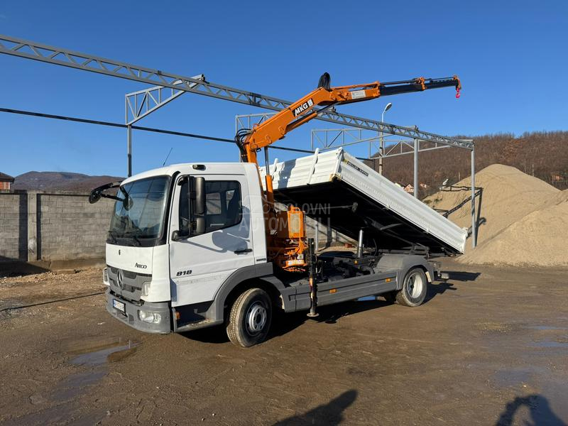 Mercedes Benz atego818 kiper kran