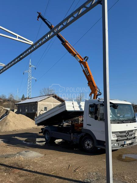 Mercedes Benz atego818 kiper kran