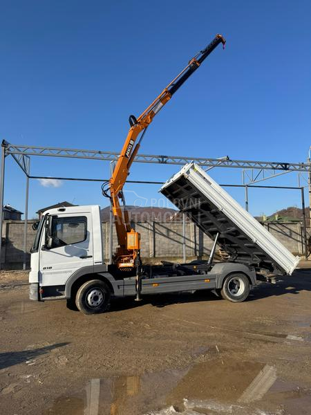 Mercedes Benz atego818 kiper kran