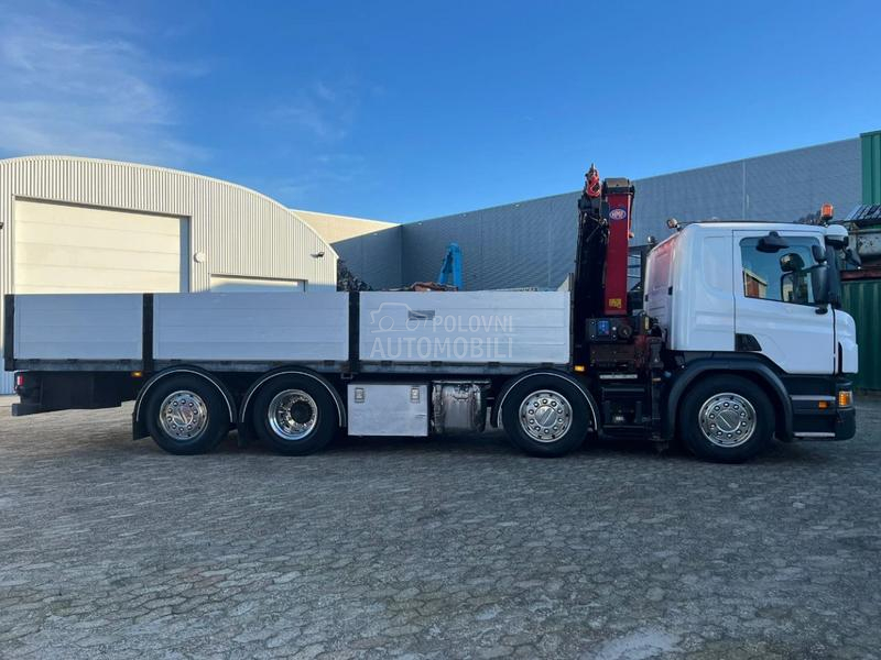 Scania P450/Flatbed,Kran/LTK323