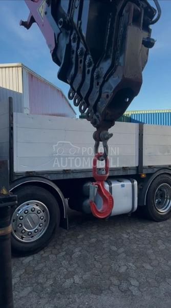 Scania P450/Flatbed,Kran/LTK323