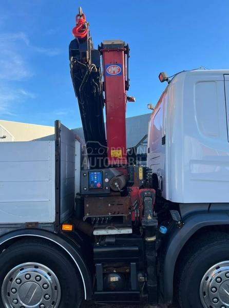 Scania P450/Flatbed,Kran/LTK323
