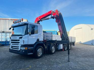 Scania P450/Flatbed,Kran/LTK323