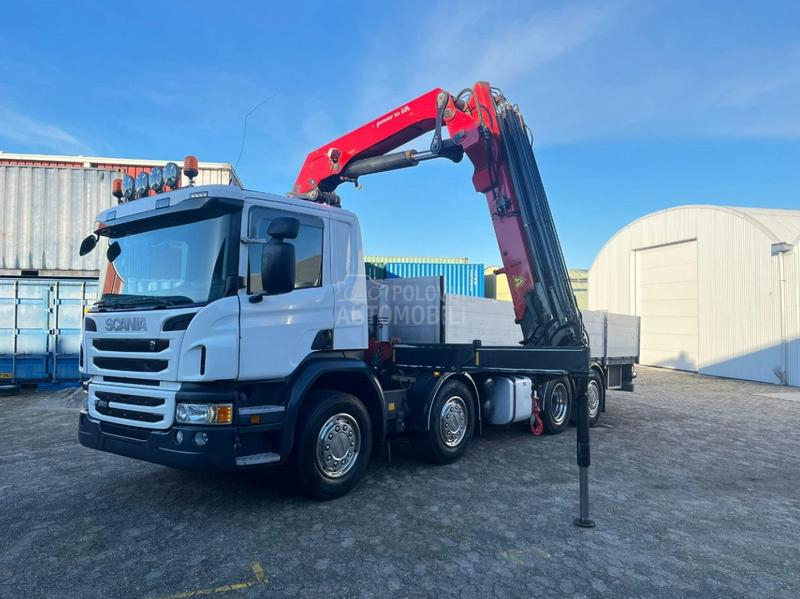 Scania P450/Flatbed,Kran/LTK323