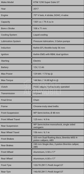 KTM 1290 GT super duke