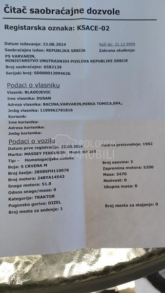 Massey Ferguson 285