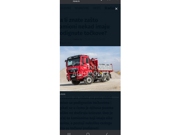 Popravka zaokretne osovine