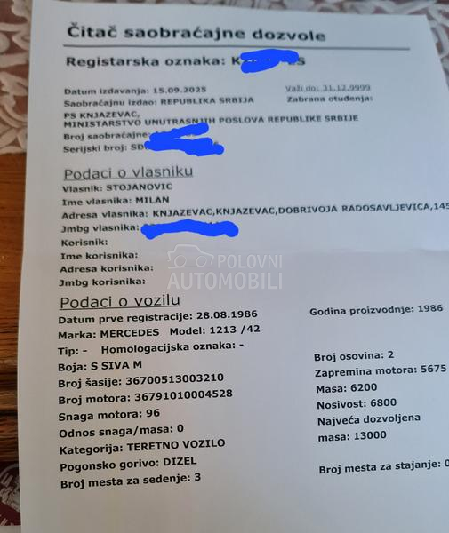 Mercedes Benz 1213