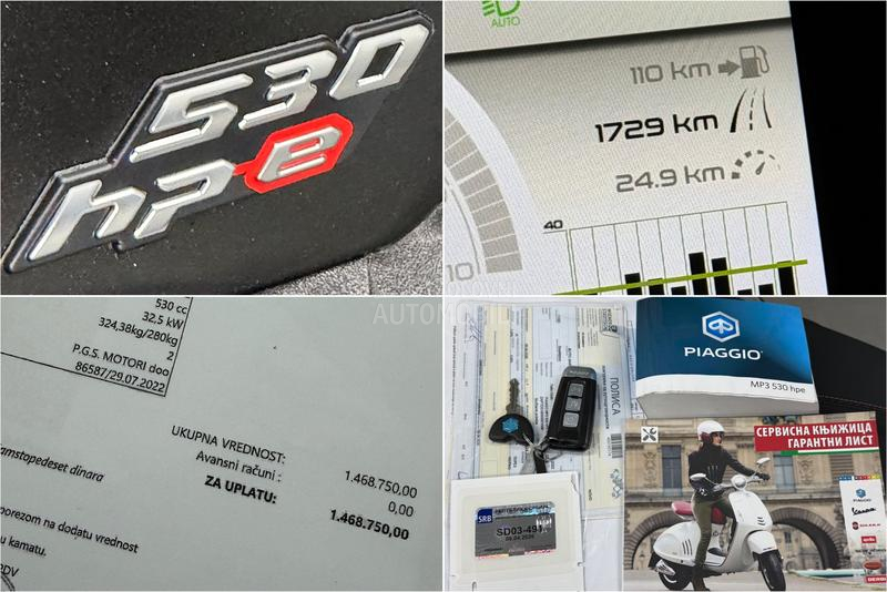 Piaggio MP3 530 hpe 1.700km