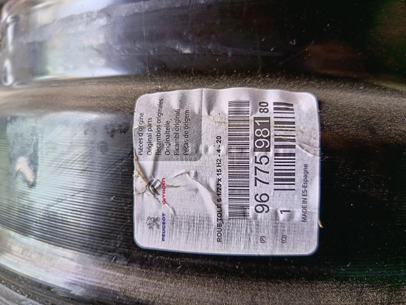 Čelične felne  15" 4 x 108