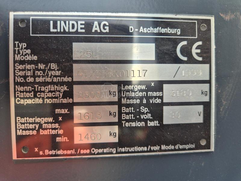 Linde E 25 Triplex