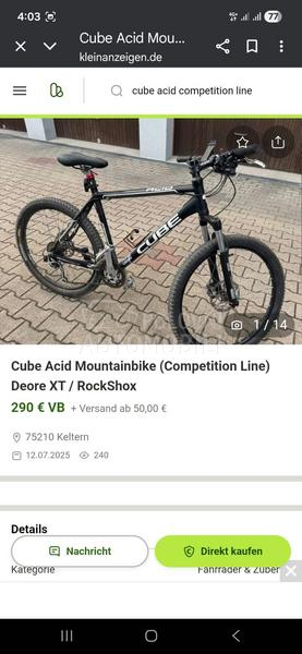 Cube Acid competition line