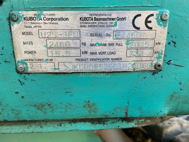 Kubota U 25 UVOZ CH