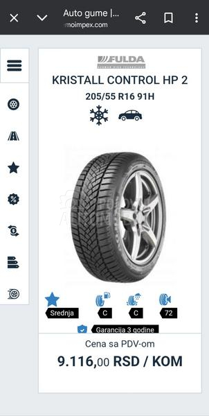 Fulda 205/55 R16 Zimska