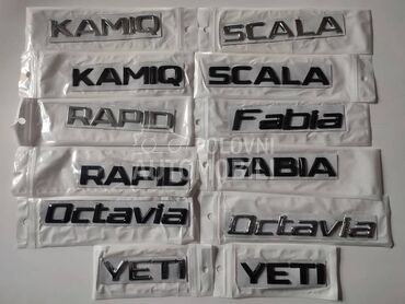 Natpis na gepek vratima za Škoda Rapid, Fabia, Octavia ...