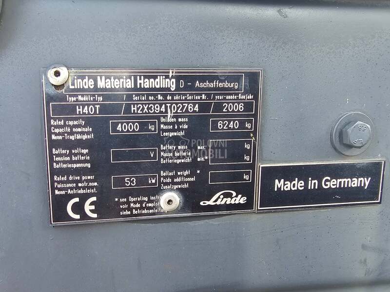 Linde h40 t