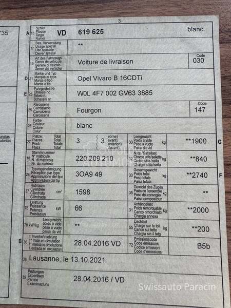 Opel Vivaro 1.6 CDTi