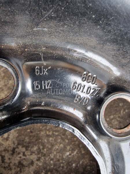 Čelične felne vw 15" 5 x 100