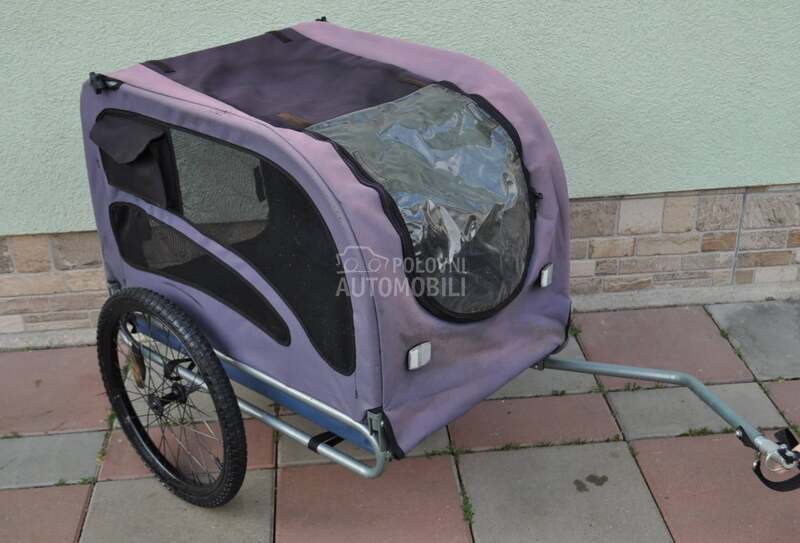 Prikolica - riksa za bicikl za pse - psa