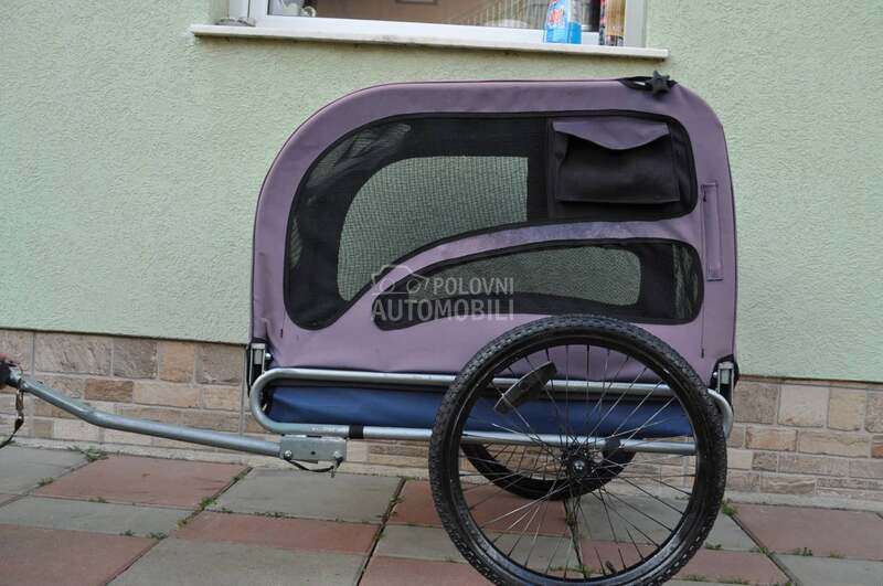Prikolica - riksa za bicikl za pse - psa