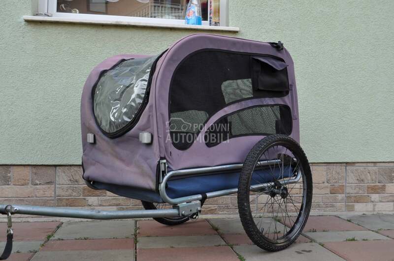 Prikolica - riksa za bicikl za pse - psa