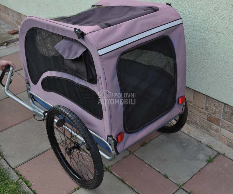 Prikolica - riksa za bicikl za pse - psa