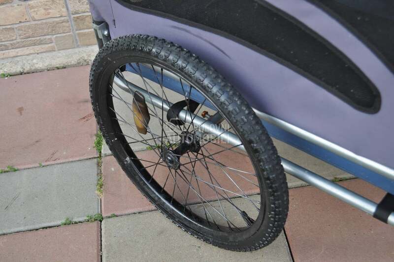 Prikolica - riksa za bicikl za pse - psa