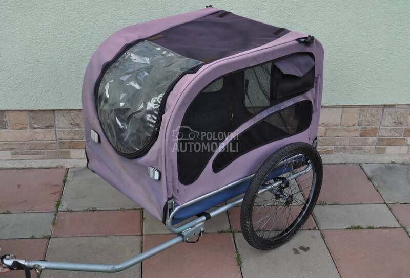 Prikolica - riksa za bicikl za pse - psa