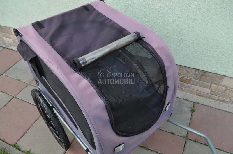 Prikolica - riksa za bicikl za pse - psa